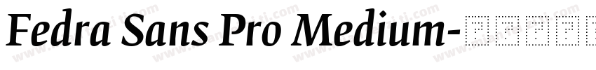 Fedra Sans Pro Medium字体转换